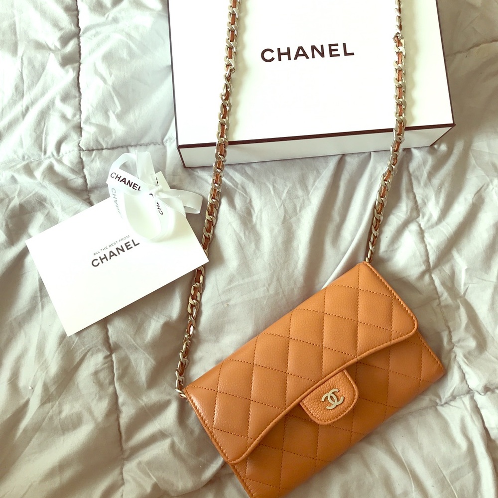 Chanel Classic Flap Wallet with chain